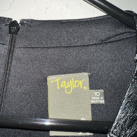 Taylor Women's Dress Size 10 Black / Pink - Picture 4 of 4